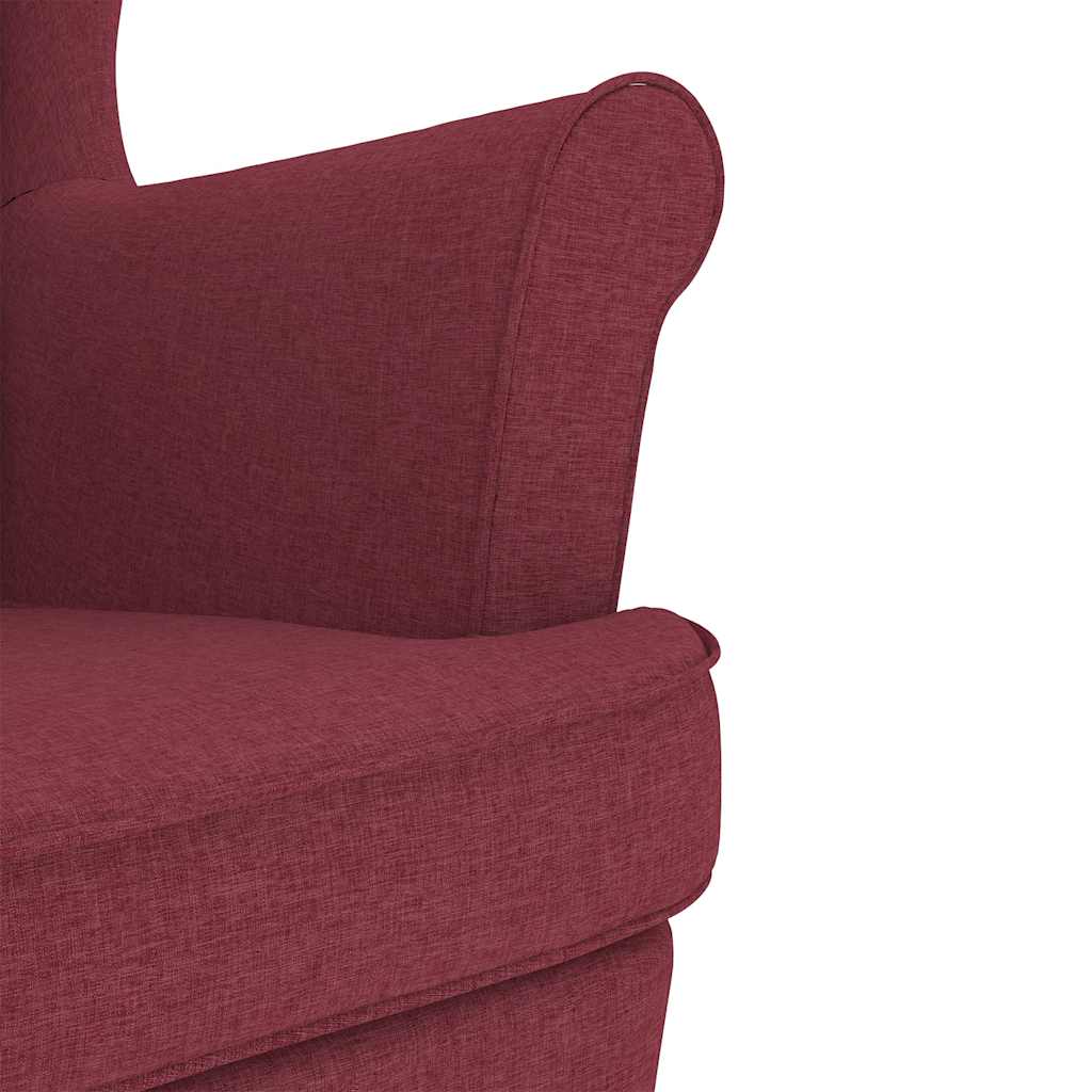 Supama kėdė Vyno raudona 74x90x102 cm Audinys