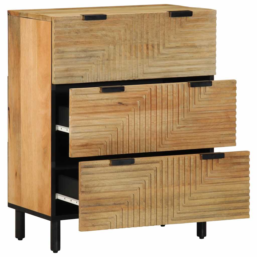 indaujos 2 vnt Ruda 60x33x75 cm medžio masyvo mango