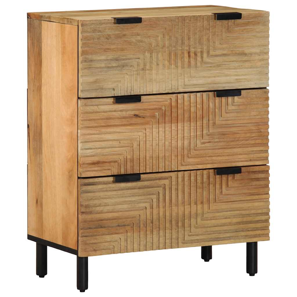 3 dalių indauja ruda 60x33x75 cm medžio masyvo mango