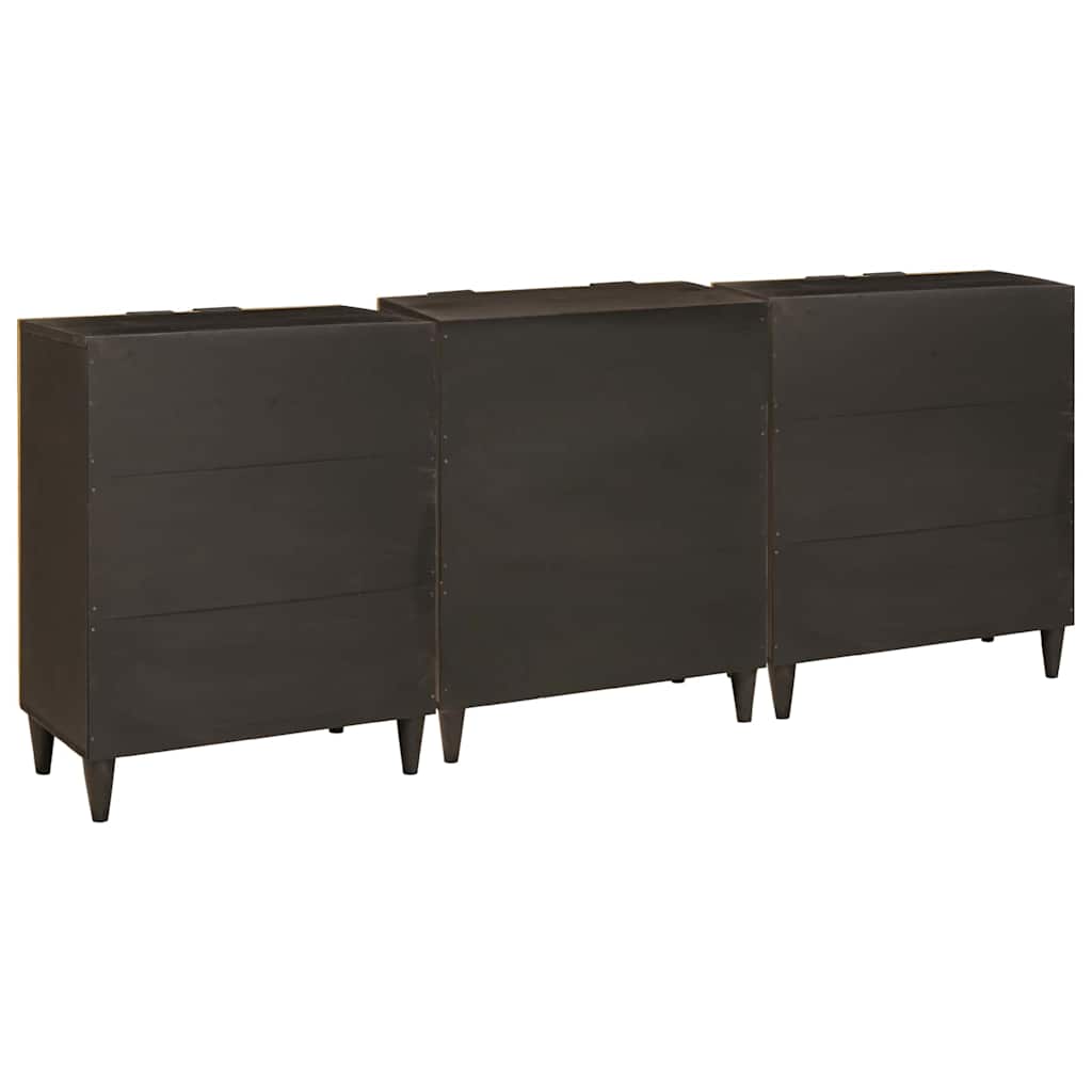 Kabalas 3 pcs Juodas ir auksinis 60 x 33 x 75 cm