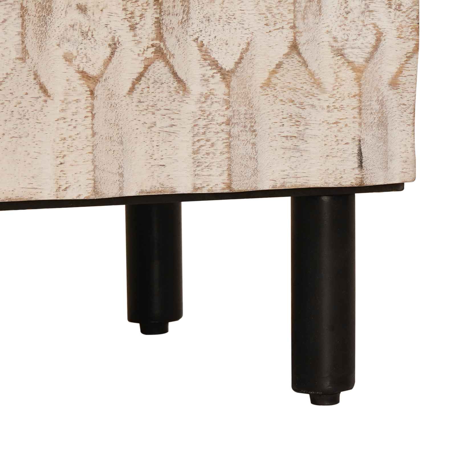 Kabal White washed finish Solid mango wood
