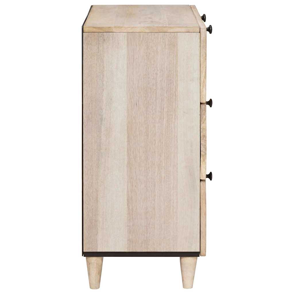 Kabalas 2 pcs Balta 120 x 33,5 x 75 cm mango medienos masyvas