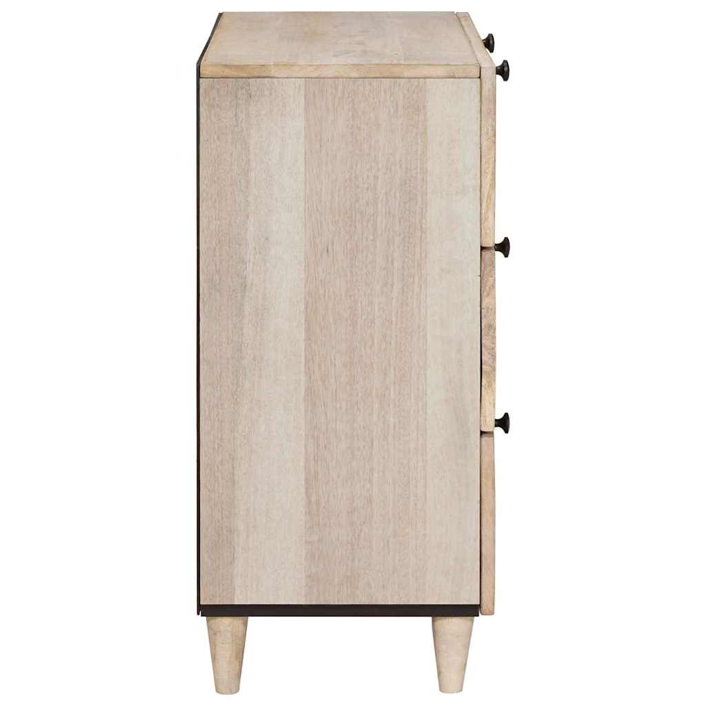 Kabalas 3 pcs Balta 60 x 33 x 75 cm mango medienos masyvas