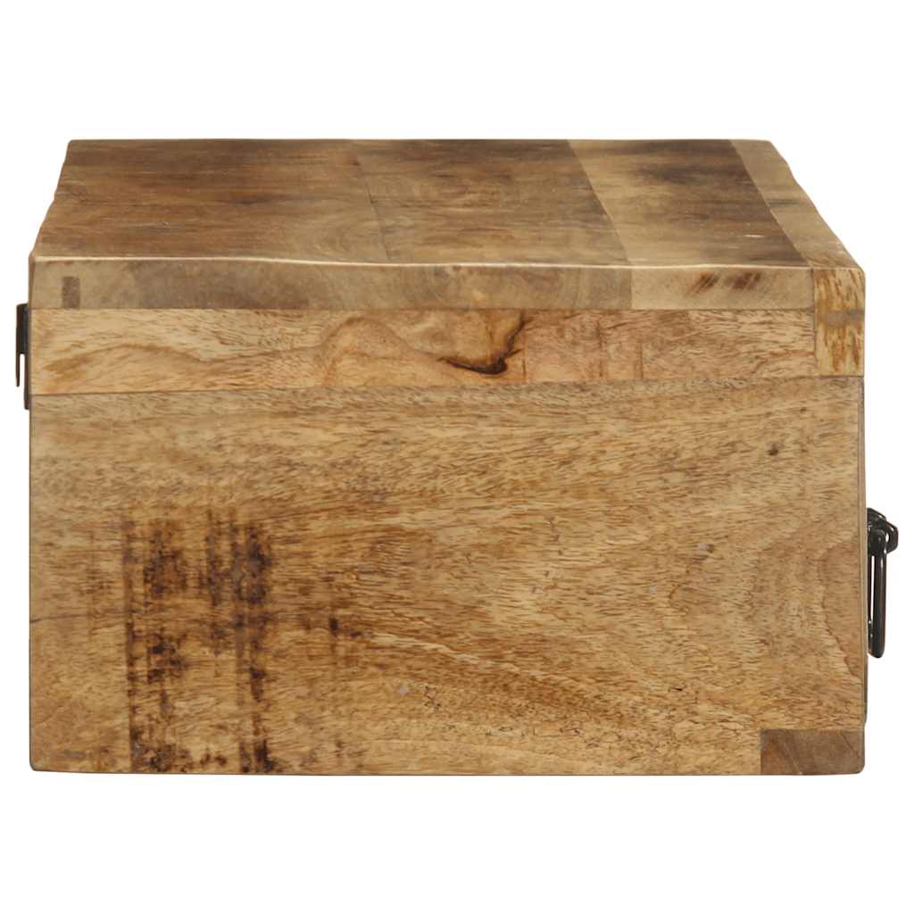 Sieninė televizoriaus spintelė, 100x30x19cm, mango mediena
