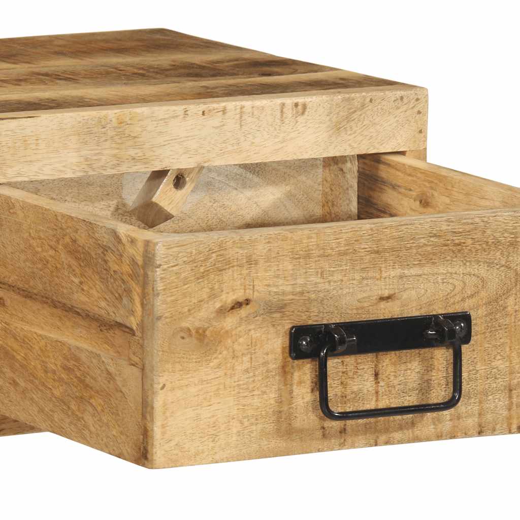 Sieninė televizoriaus spintelė, 100x30x19cm, mango mediena