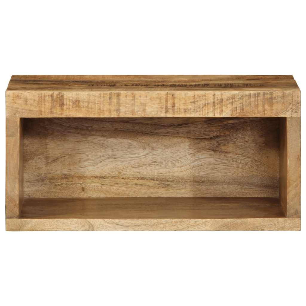 Pie sienas piestiprināms TV skapītis, 40x30x19cm, mango masīvkoks