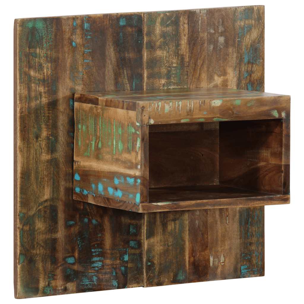 Nightstand, 50x27x50 cm, solid reclaimed wood