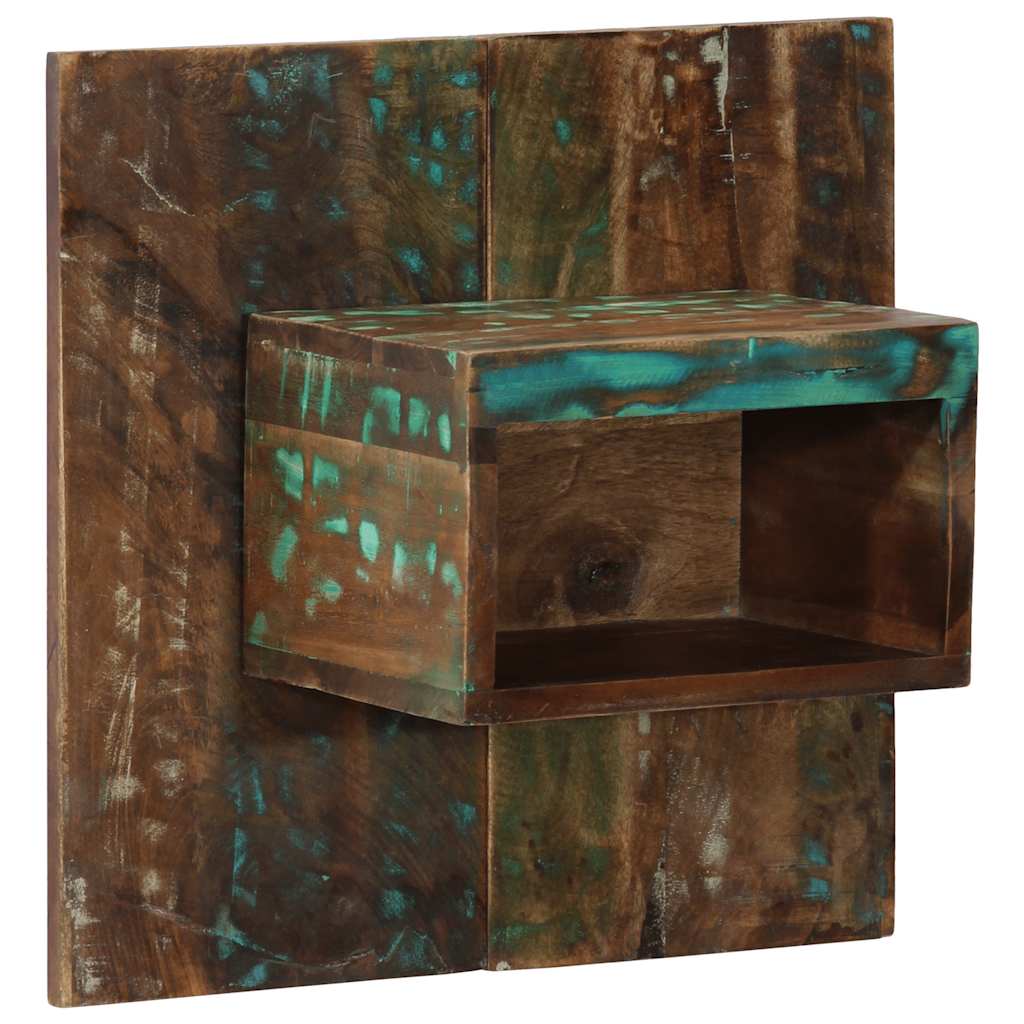Nightstand, 50x27x50 cm, solid reclaimed wood