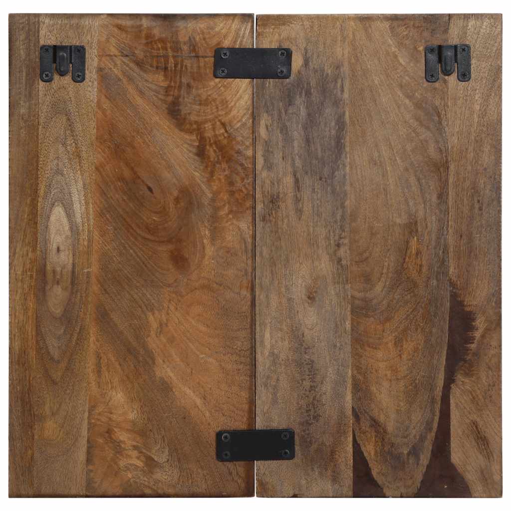 Nightstand, 50x27x50 cm, solid reclaimed wood