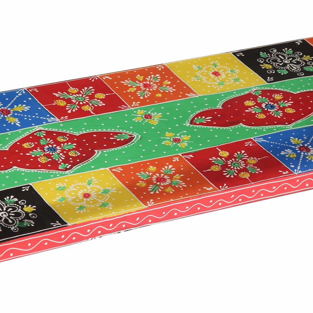 Konsolinis stalas, 100x30x75 cm, kietas mango medis, įvairios spalvos
