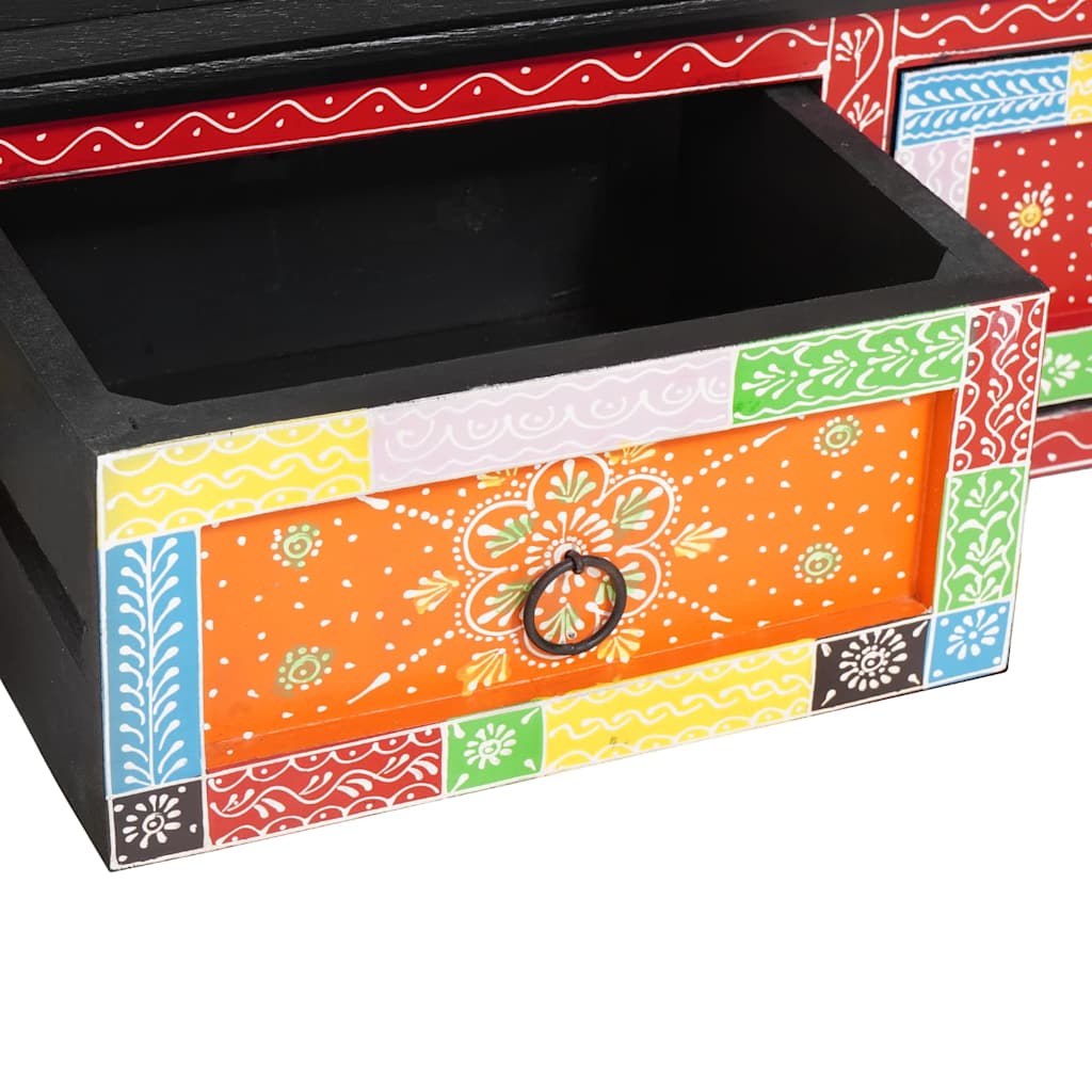 sieninis TV kabinetas 100x30x24 cm Kieta mediena, šiurkštus mango