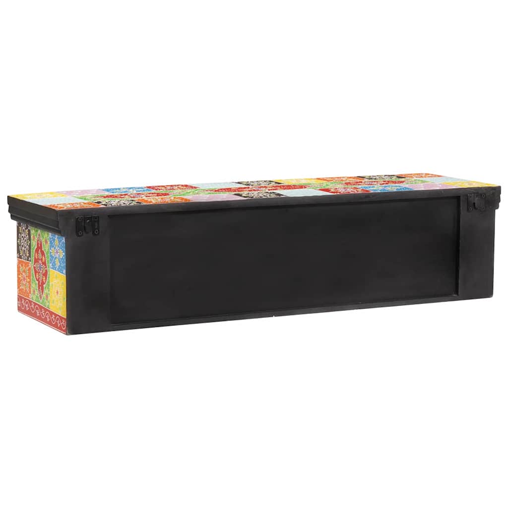 sieninis TV kabinetas 100x30x24 cm Kieta mediena, šiurkštus mango