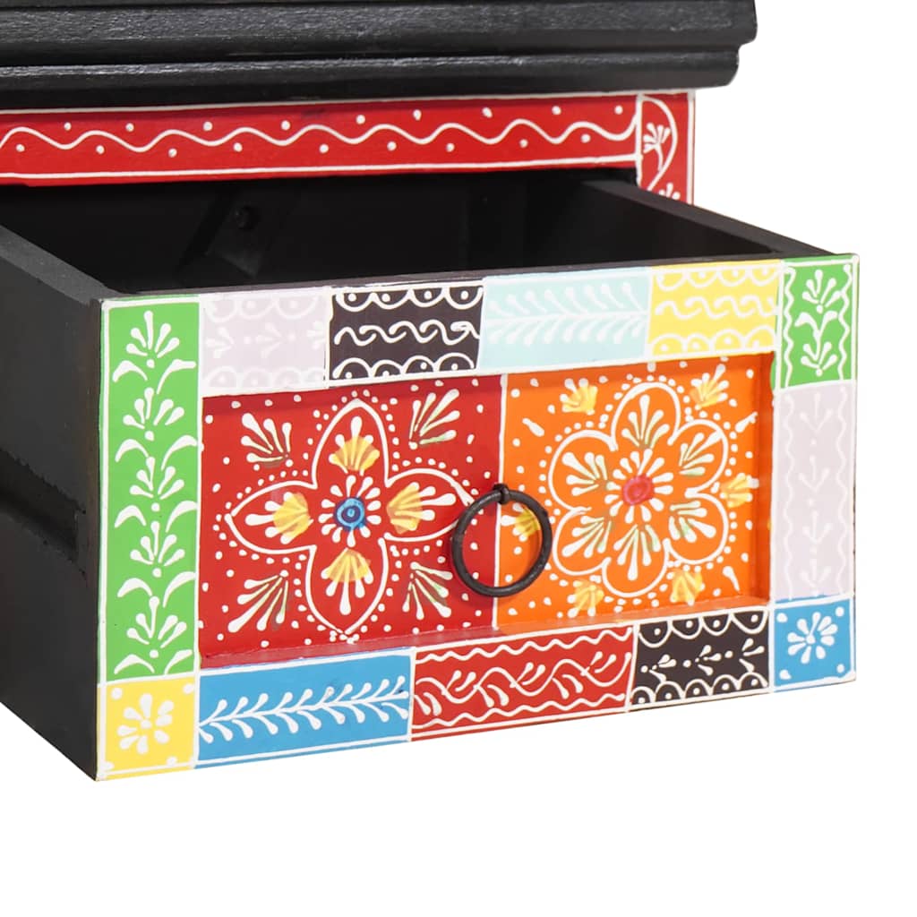 sienas TV skapītis 60x30x24 cm, masīvkoka, neapstrādāta mango koksne