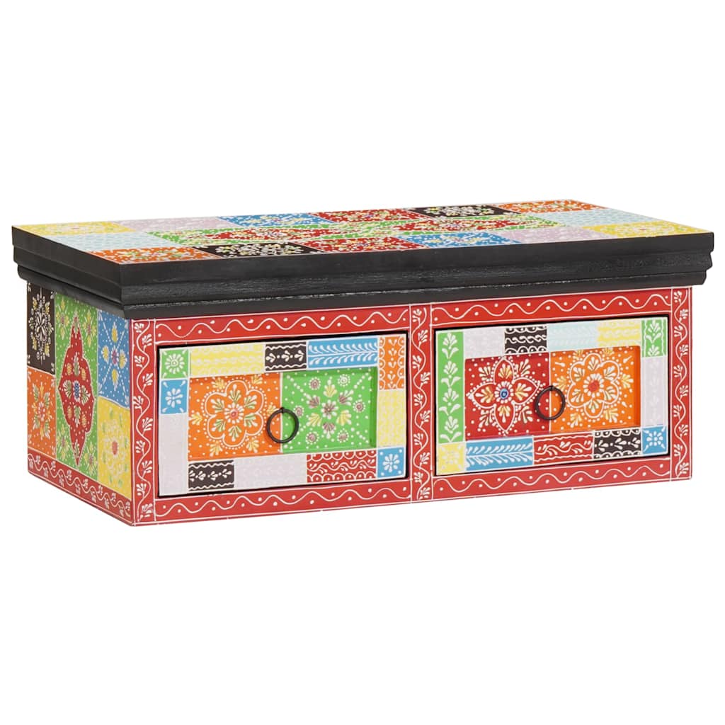 sienas TV skapītis 60x30x24 cm, masīvkoka, neapstrādāta mango koksne