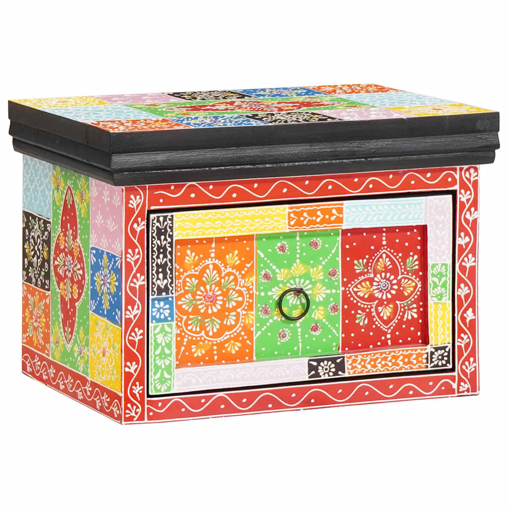 Next to the bed, a nightstand with a drawer