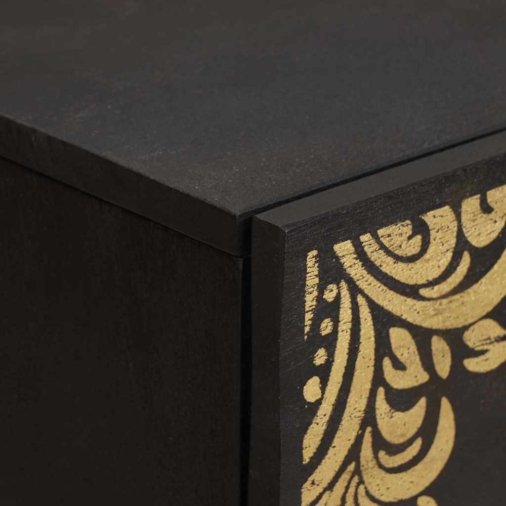 Kabalas 2 pcs Juoda 60 x 33 x 75 cm Kietas mango medis
