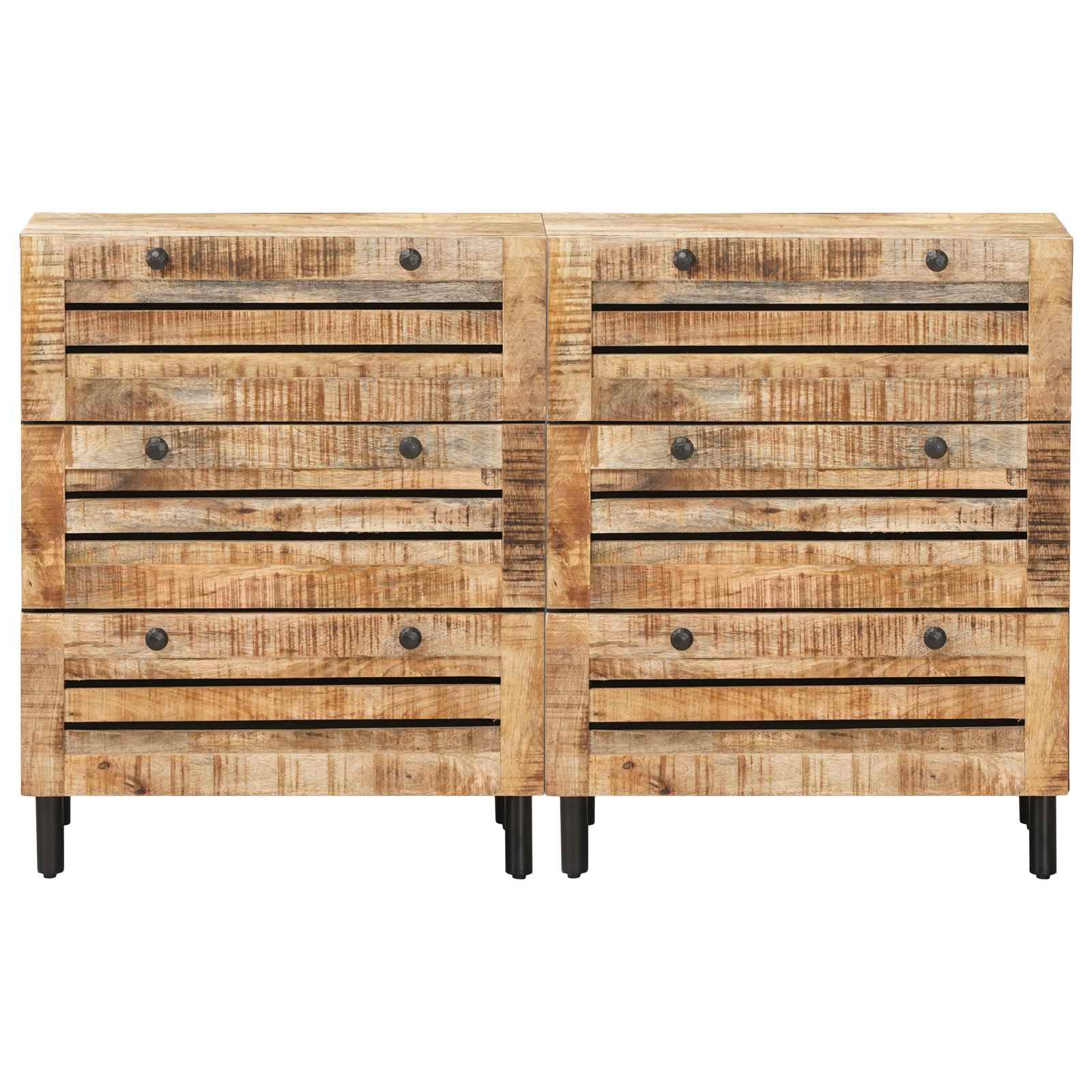 Saugojimo spintos 2 pcs Ruda 60 x 33,5 x 75 cm