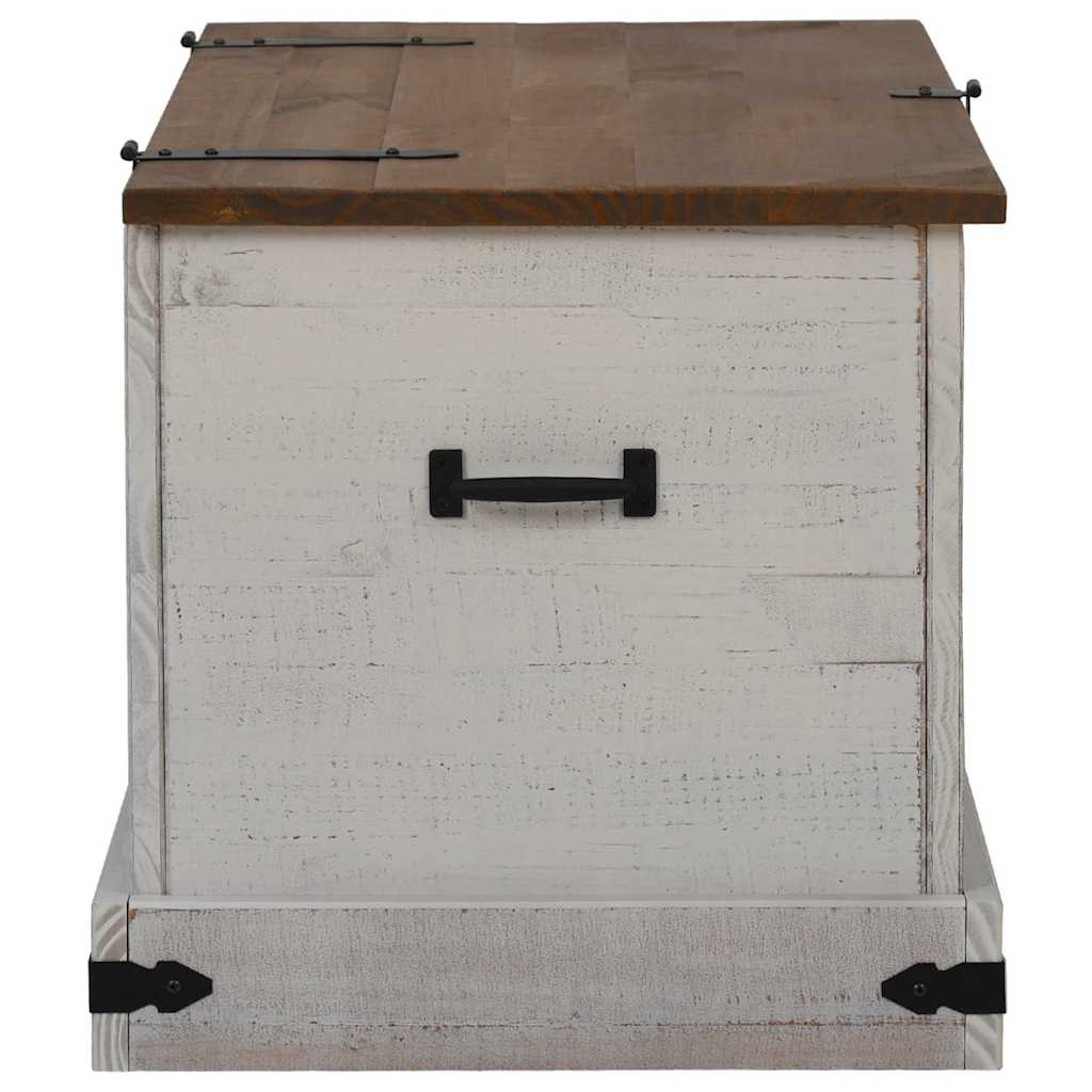 laikymo skrynia HALDEN Balta 91x48x47 cm medžio masyvo pušis