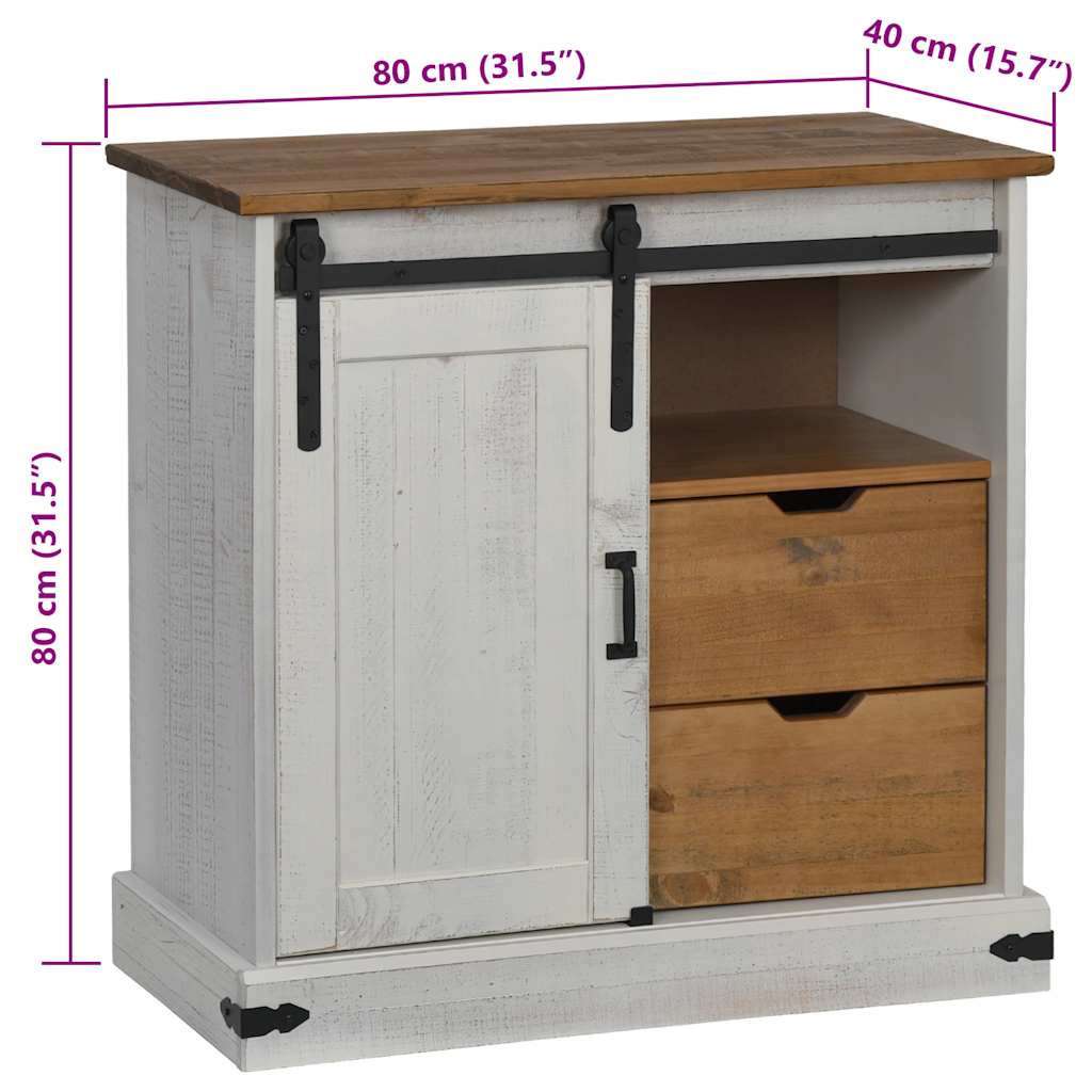 indauja HALDEN su stumdomomis durimis balta 80x40x80 cm