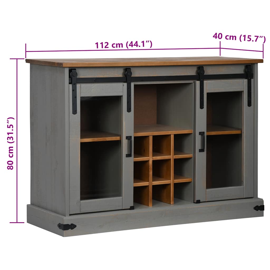 indauja HALDEN 2 stumdomos durys pilka 112x40x80 cm