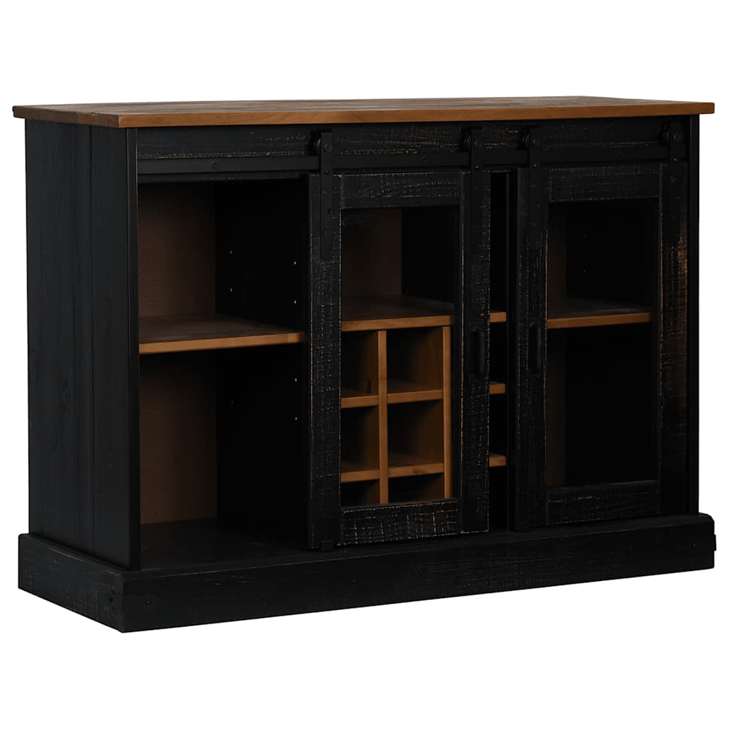 indauja HALDEN 2 stumdomos durys juodos 112x40x80 cm