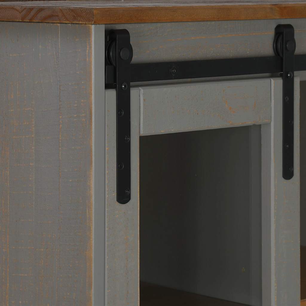 vyno spinta HALDEN su vyno lentynomis ir stumdomomis durimis