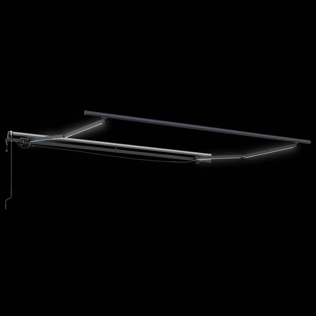 Automātiska izvelkama markīze ar LED, bordo krāsā, 300x250cm