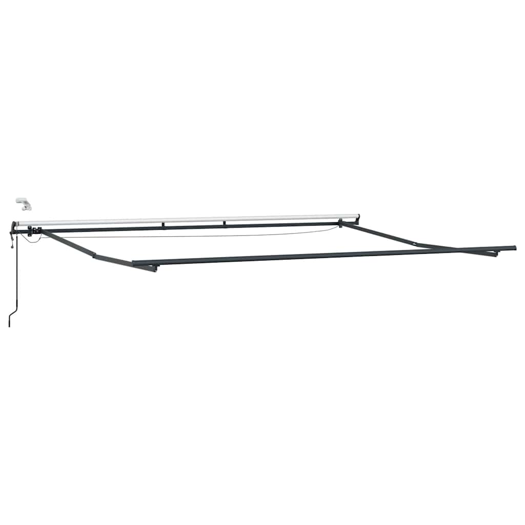 Automatinė ištraukiama markizė su LED, bordo spalvos, 500x300cm
