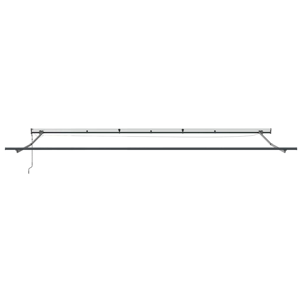 Automatinė ištraukiama markizė su LED, bordo spalvos, 600x300cm