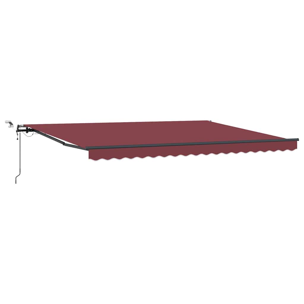 Automatinė ištraukiama markizė su LED, ruda, 450x300cm