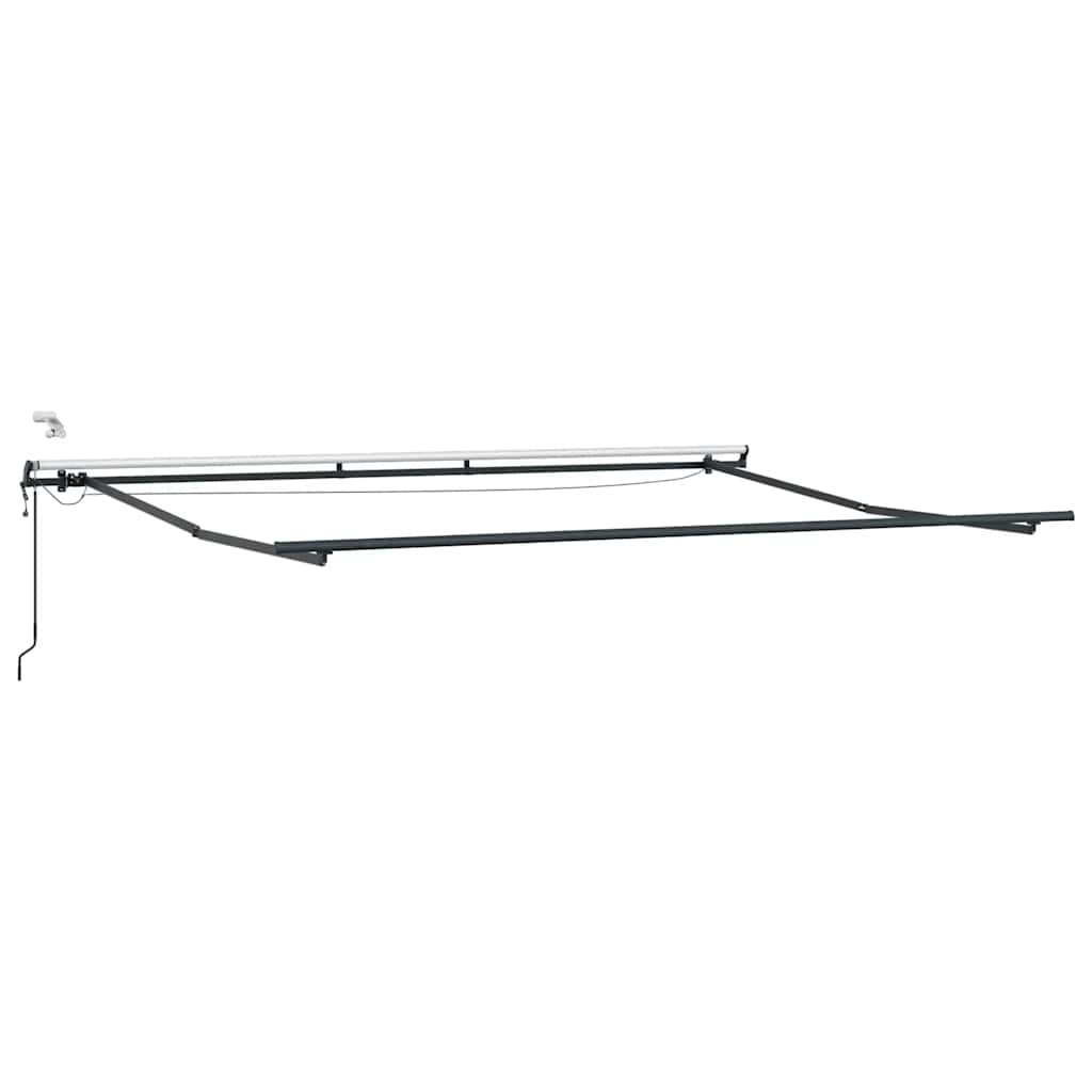 Automātiskā izvelkamā markīze ar LED, brūna, 450x300cm