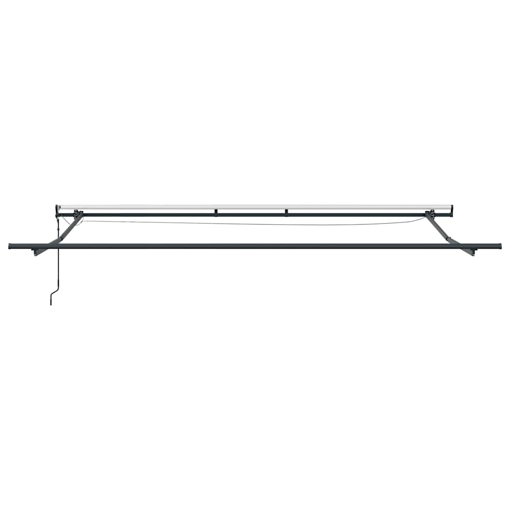 Automātiskā izvelkamā markīze ar LED, brūna, 450x300cm