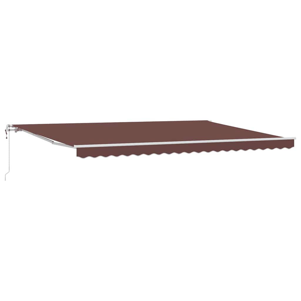 Automatic retractable awning, brown, 500x300cm