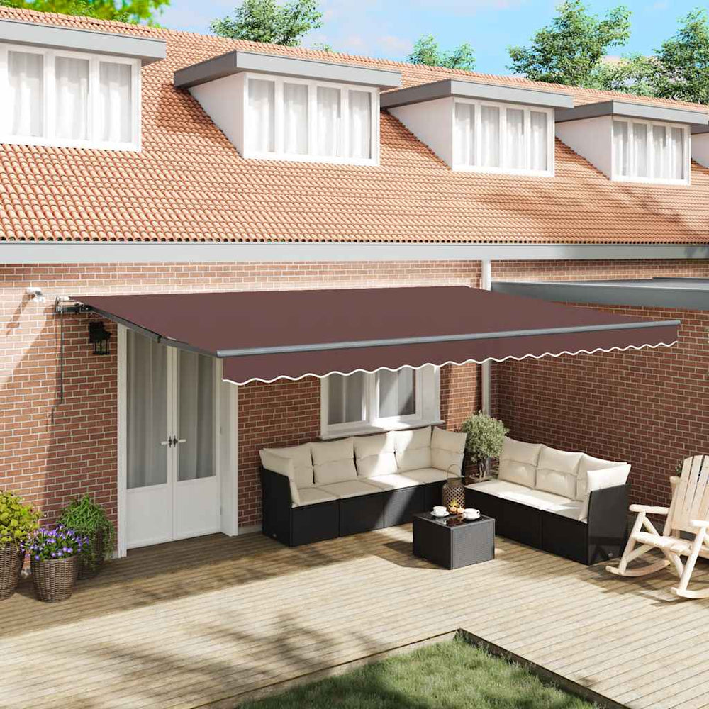 Automatic retractable awning, rodos color, 500x300cm