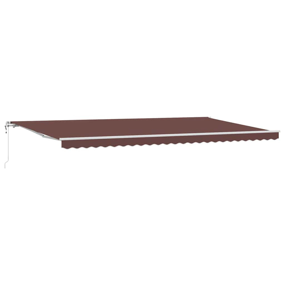 Automatic retractable awning, brown, 600x300cm