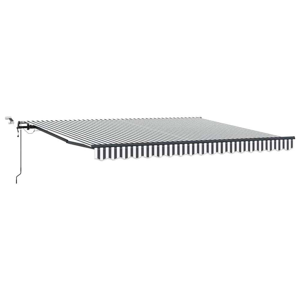 Automatinė ištraukiama markizė, antracito ir balta, 400x300cm