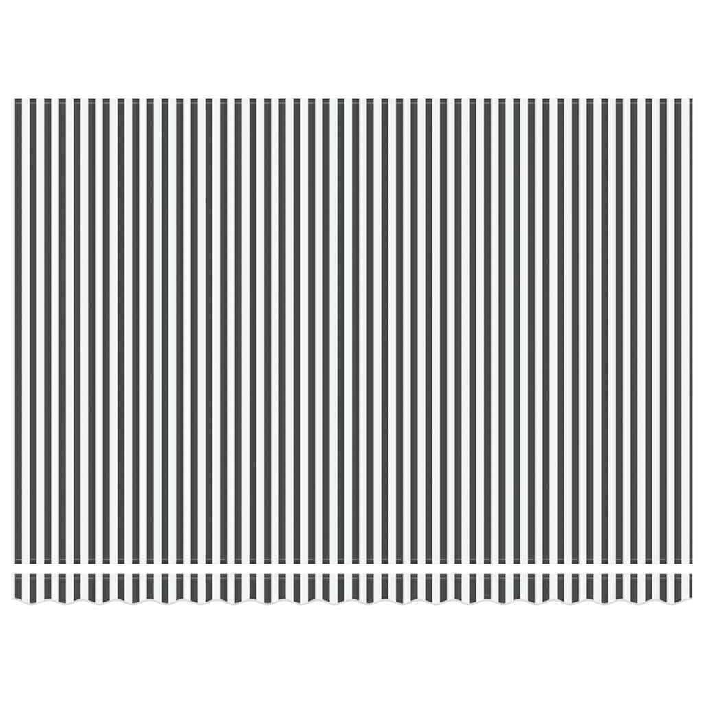 Automatinė ištraukiama markizė, antracito ir balta, 450x300cm