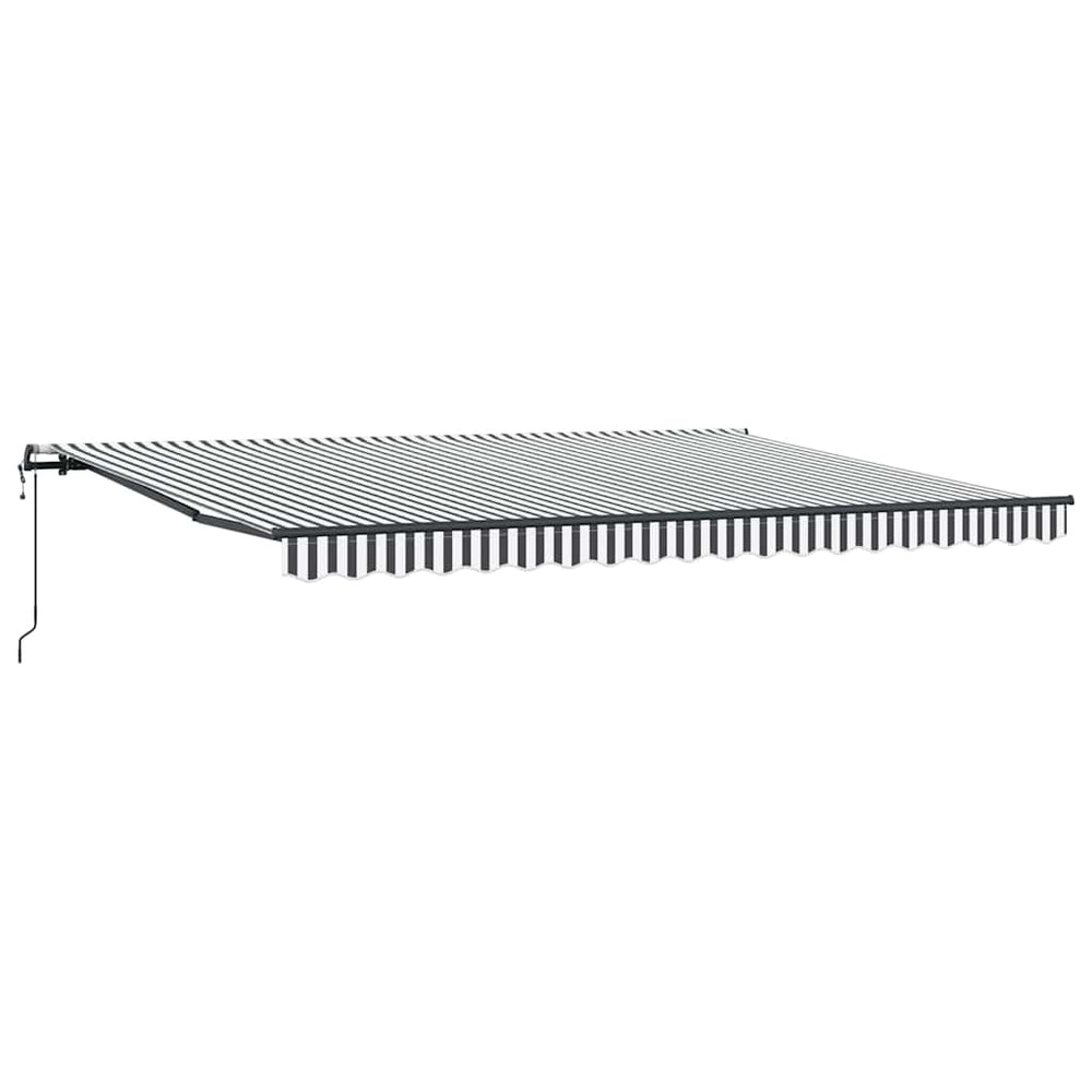 Automatinė ištraukiama markizė, antracito ir balta, 450x300cm