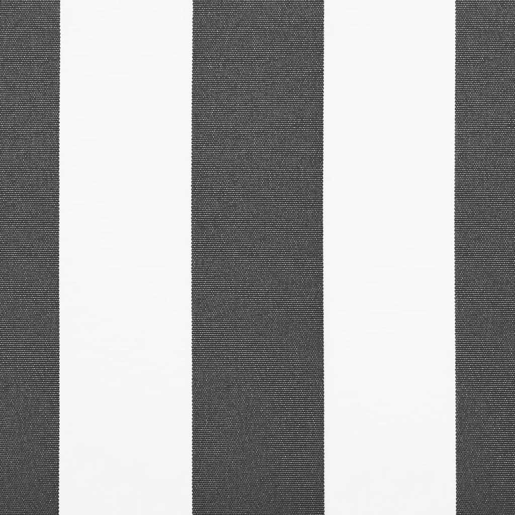 Automātiska izvelkama markīze, antracīta un balta, 450x300cm