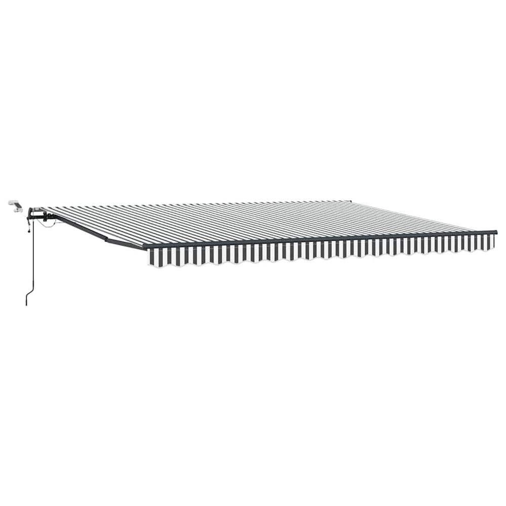 Automatinė ištraukiama markizė, antracito ir balta, 450x300cm