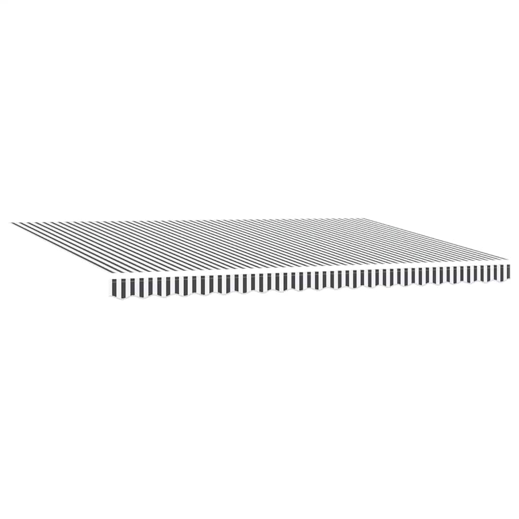 Automatic retractable awning, anthracite and white, 500x300cm