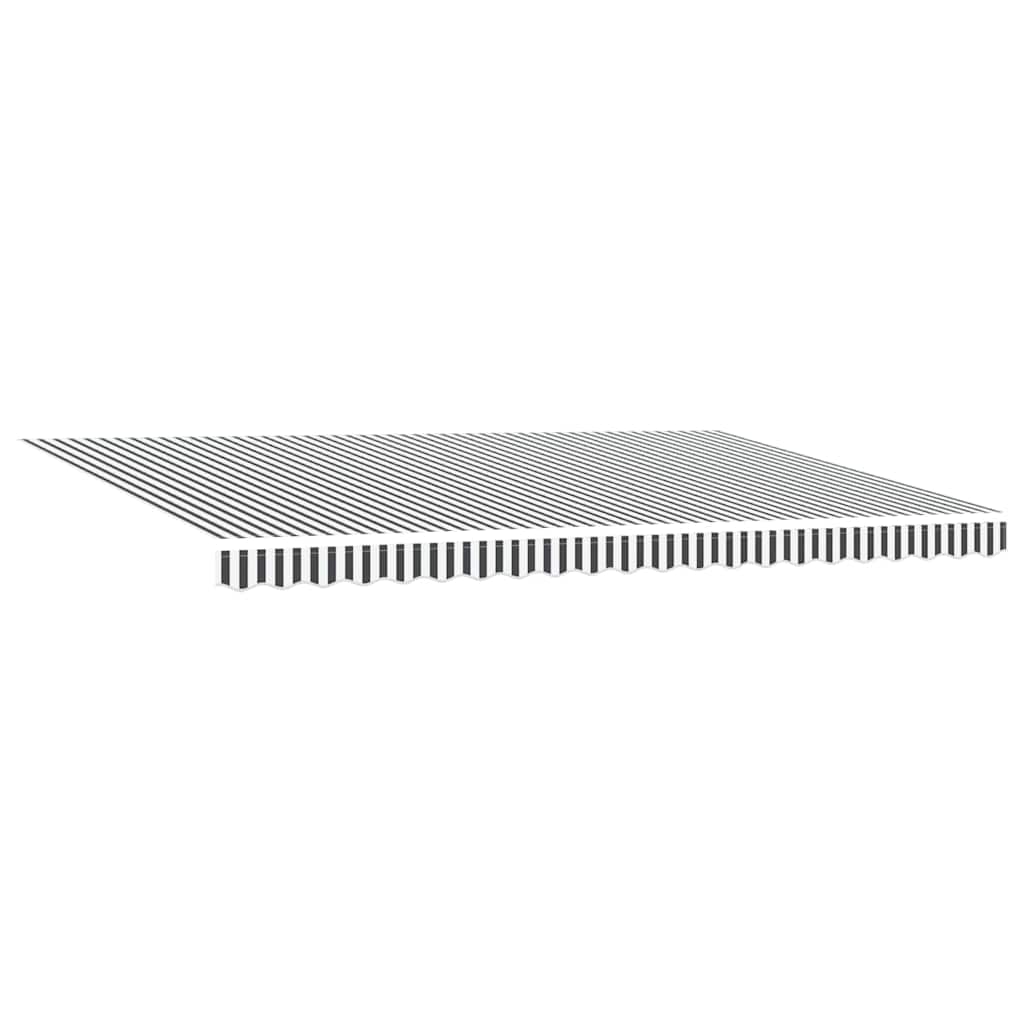 Automatic retractable awning, anthracite and white, 500x300cm