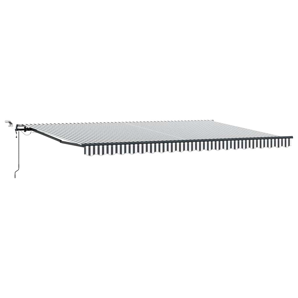 Automatinė ištraukiama markizė, antracito ir balta, 500x300cm