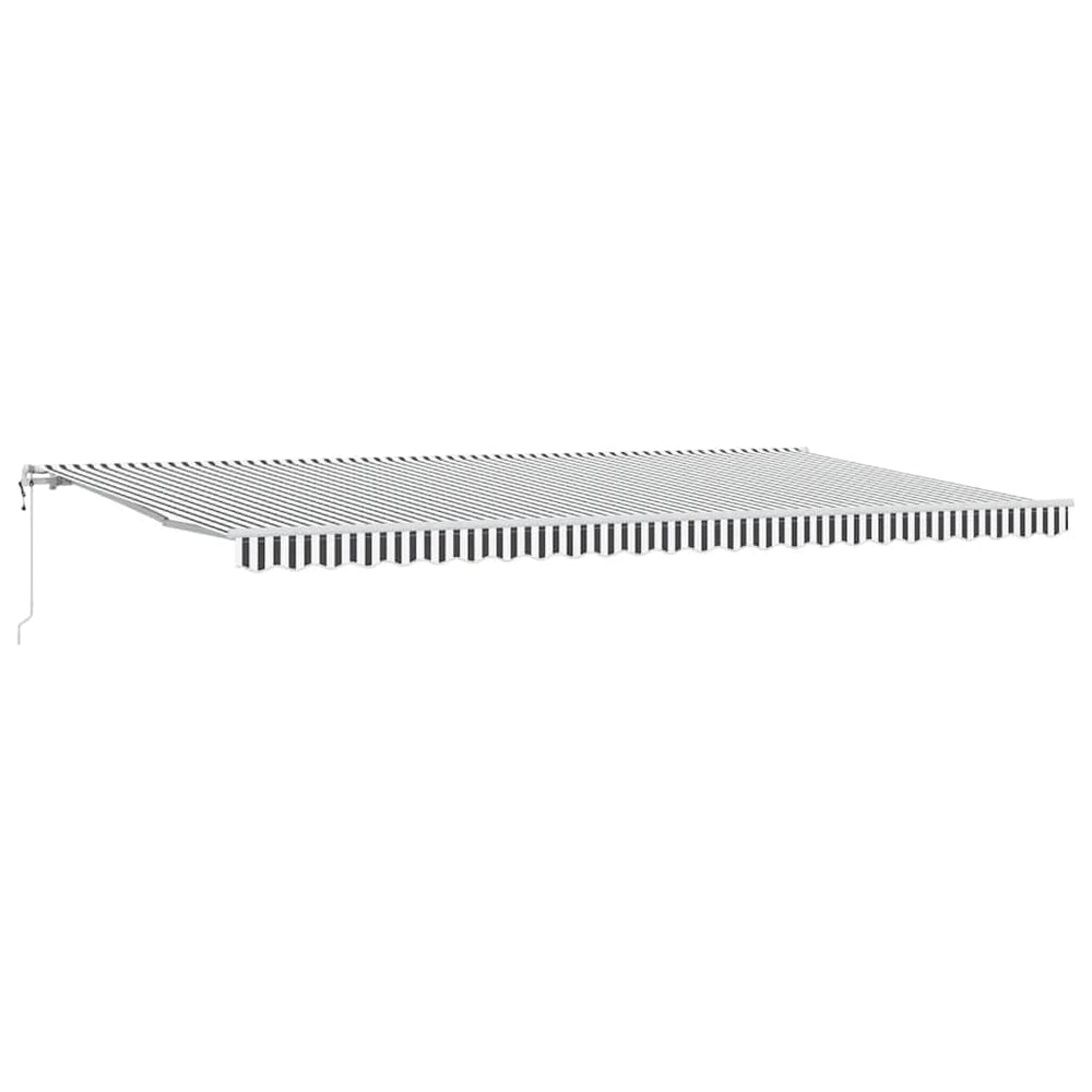 Automatinė ištraukiama markizė, antracito ir baltos spalvos, 600x300 cm