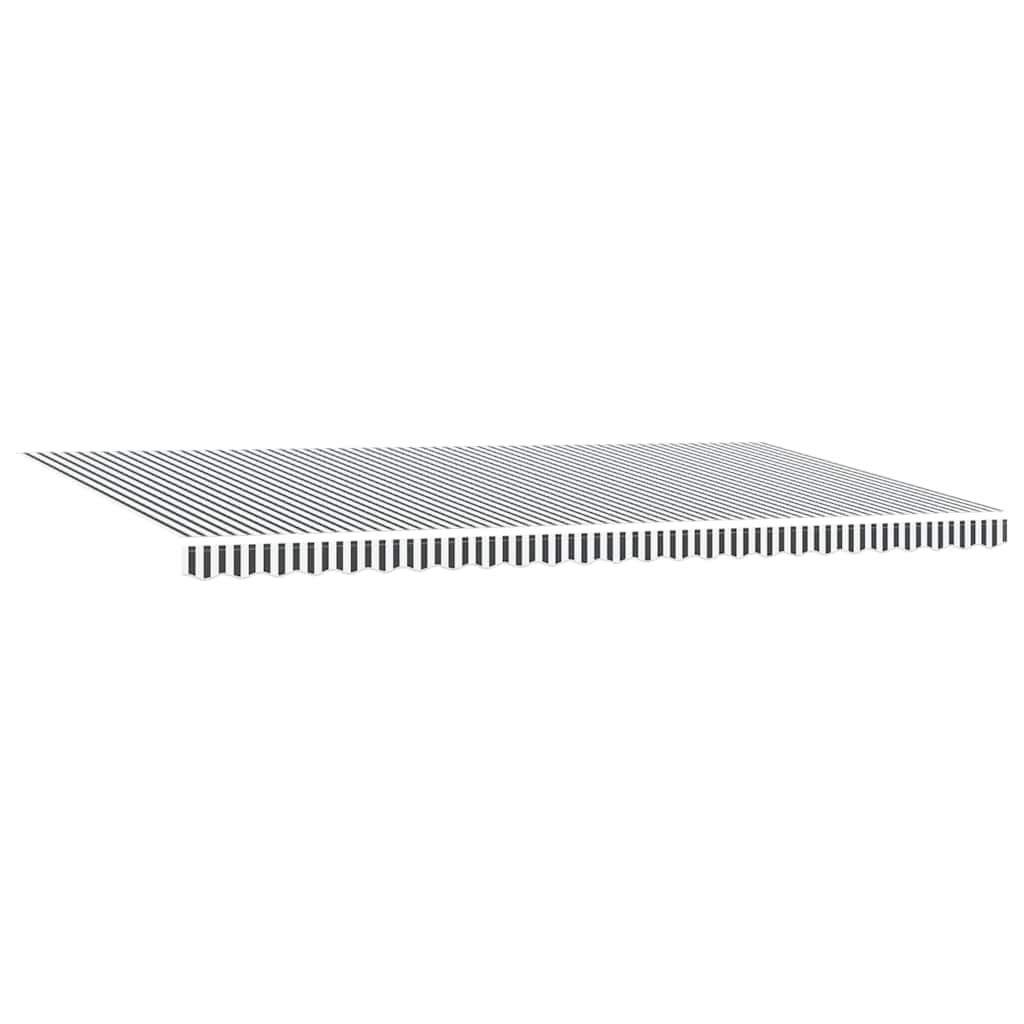 Rankiniu būdu ištraukiama markizė su LED lemputėmis, antracito ir baltos spalvos, 600x300 cm