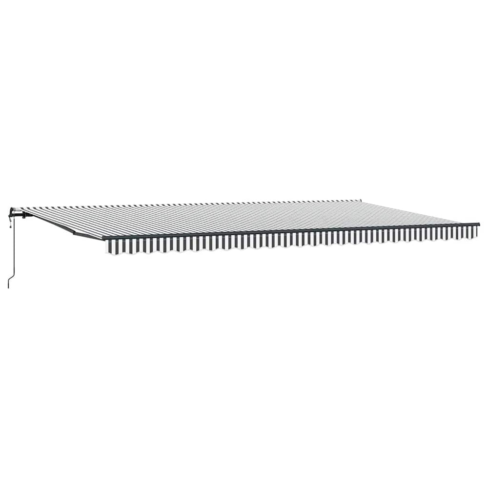 Automatinė ištraukiama markizė, antracito ir baltos spalvos, 600x300 cm