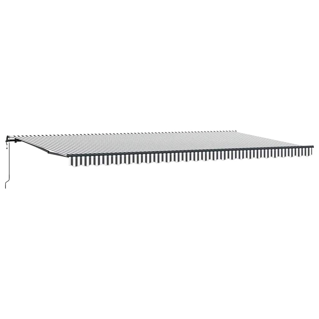 Automatinė ištraukiama markizė, antracito ir baltos spalvos, 600x300 cm