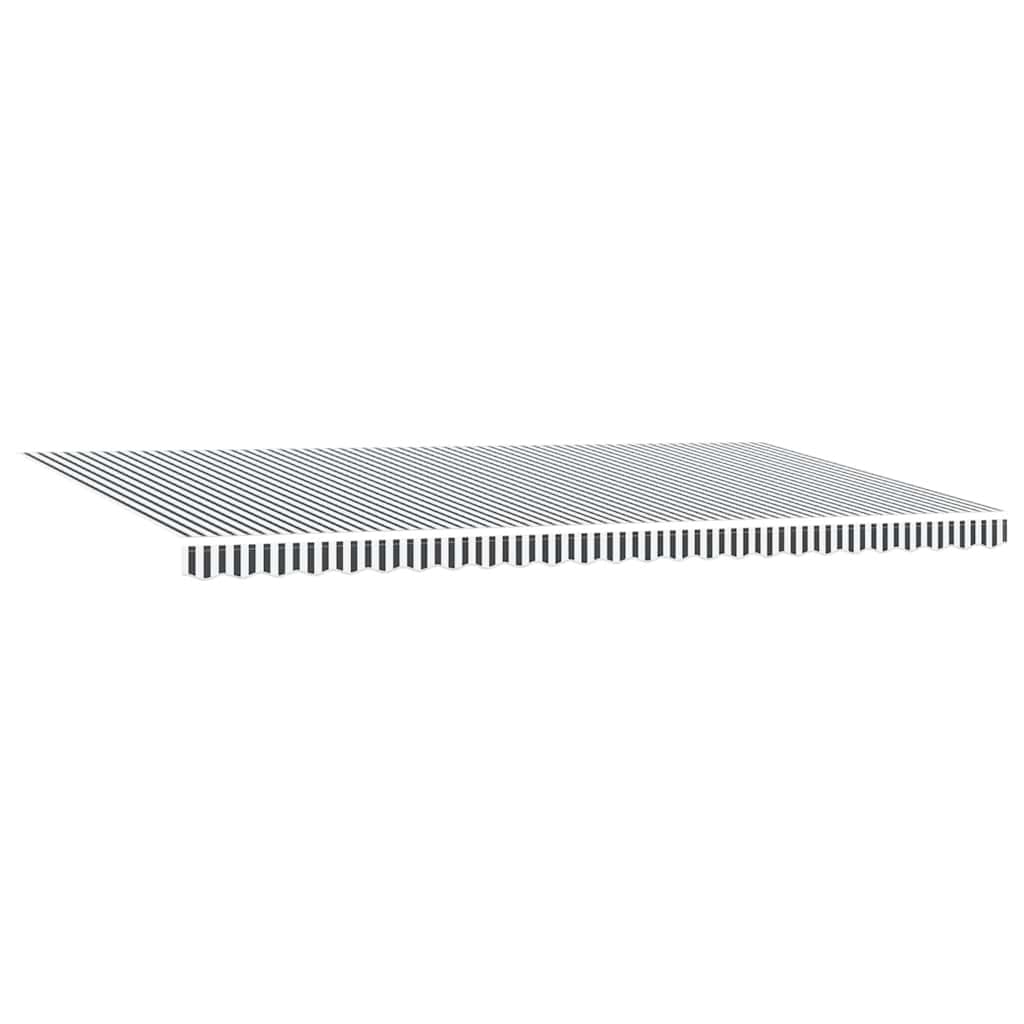 Automatinė ištraukiama markizė su LED lemputėmis, antracito ir baltos spalvos, 600x300 cm