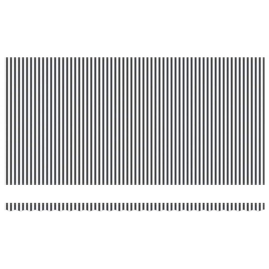 Automatinė ištraukiama markizė su LED lemputėmis, antracito ir baltos spalvos, 600x300 cm