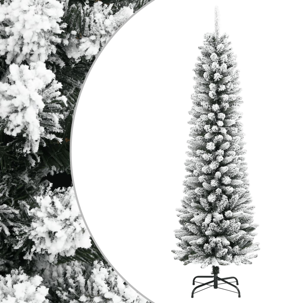 Dirbtinė siaura Kalėdų eglutė SNOWY, 120cm